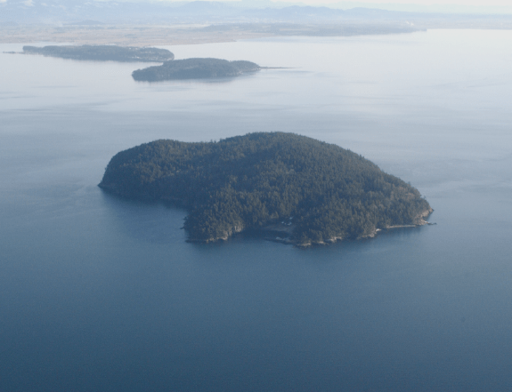 Vendovi Island Aerial Photo of North Cove San Juan Preservation Trust Preserve